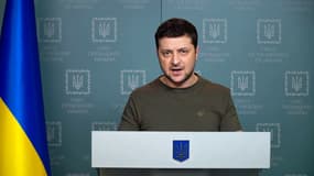 Volodymyr Zelensky, le 28 février 2022 à Kiev