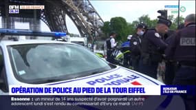 Paris: une opération de police au pied de la tour Eiffel