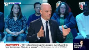 "La loi n'interdit pas aux femmes voilées d'accompagner les enfants, mais nous ne souhaitons pas encourager le phénomène", Jean-Michel Blanquer - 13/10