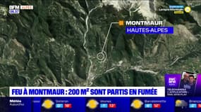 Feu dans la forêt de Montmaur: 200m2 sont partis en fumée 