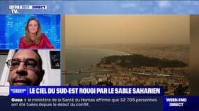 Le ciel du Sud-Est rougi par le sable saharien - 30/03