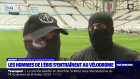 Marseille: les agents de l'unité des ERIS s'entraînent au Vélodrome