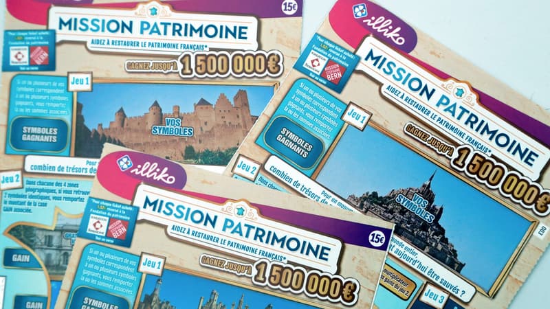 Un ticket du Loto du patrimoine. (Photo d'illustration)