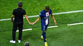 Kylian Mbappé et Christophe Galtier.