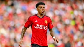 Jadon Sancho sous le maillot de Manchester United, en août 2023, 