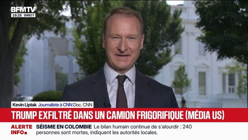 Exfiltration de Donald Trump: "Avec le recul, je pense que certains détails laissaient penser qu'il se passait quelque chose", raconte un journaliste à CNN