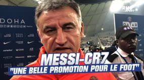 PSG : Les retrouvailles Messi-CR7, "une belle promotion pour le football" selon Galtier