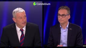 Nicolas Doze et Lionel THOMAS, Global Sales Director, Aerospace de Constellium dans l'emission JMLECO