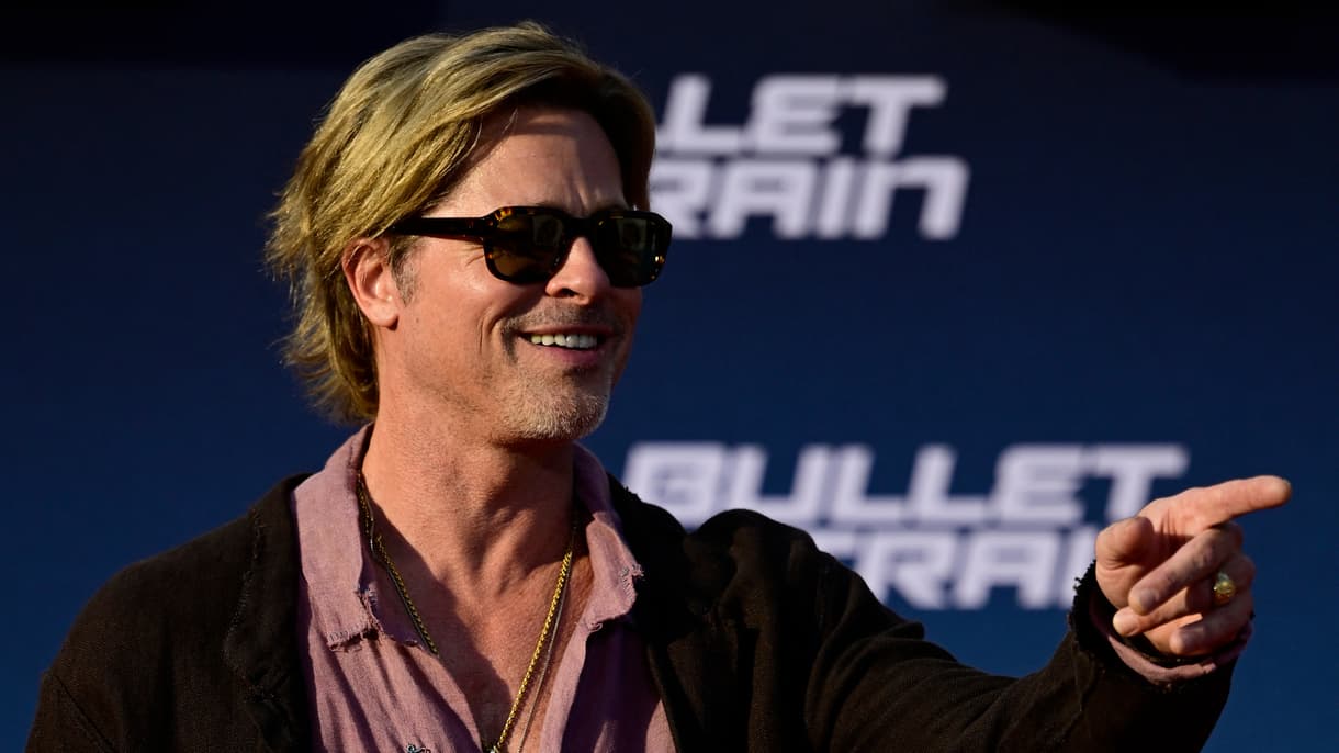 Brad Pitt lors de la promotion du film Bullet Train en 2022 à Berlin
