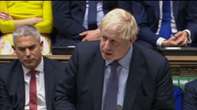 Boris Johnson au Parlement britannique, le 19 octobre 2019.