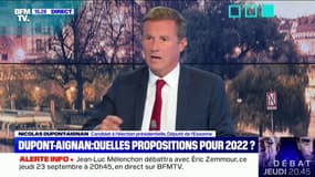 Présidentielle 2022: Nicolas Dupont-Aignan demande aux Français "de se secouer un peu"