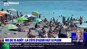 Côte d'Azur: les plages bondées pour le week-end du 15 août