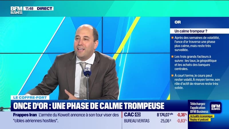 Le coffre-fort : Once d'or, une phase de calme tro