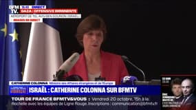 "Rien ne justifie jamais le terrorisme" Catherine Colonna, ministre des Affaires étrangères et de l'Europe