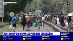 Ile-de-France: les piscines et bases de loisirs ont été débordées par l'afflux de visiteurs samedi
