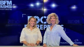 Joan Caroline sur le plateau Focus Entreprises.