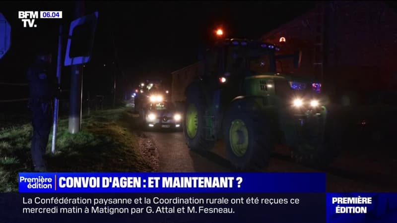 Colère des agriculteurs: le convoi en provenance d'Agen fait demi-tour