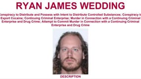 L'avis de recherche du FBI contre l'ancien snowboarder Ryan James Wedding, octobre 2024