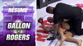 Résumé Bellator Paris : La soumission de Rogers sur Gallon se termine en "no-contest"