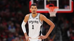 Victor Wembanyama lors de la défaite de San Antonio à Chicago (114-95), le 21 décembre 2023