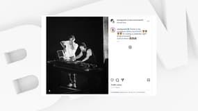 David Guetta et Léon Marchand dans une boîte de nuit à Ibiza, le 19 août 2024, publication Instagram.