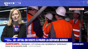 JO: Gabriel Attal est en déplacement à La Défense Arena à moins de deux semaines de la cérémonie d'ouverture 