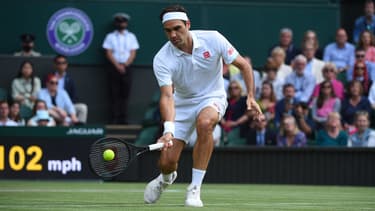 Roger Federer à Wimbledon en 2021.
