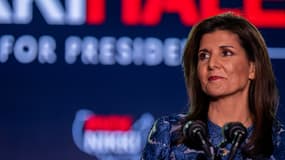 Nikki Haley, le 23 janvier 2024 dans le New Hampshire