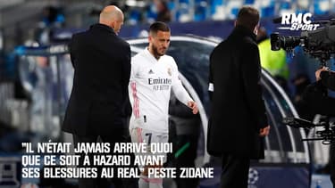 "Il n’était jamais arrivé quoi que ce soit à Hazard avant ses blessures au Real" peste Zidane