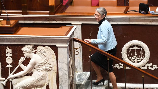 Elisabeth Borne à l'Assemblée nationale le 20 mars 2023.