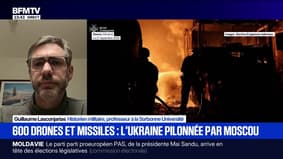 Attaque "massive" russe: "On a une combinaison de modes d'action qui permettent de saturer la défense ukrainienne", estime Guillaume Lasconjarias, historien militaire