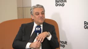 Le directeur général de Renault, Luca de Meo, en interview accordée à BFM Business le 15 février 2024.