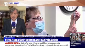 Philippe Besset (syndicats pharmaceutiques): "C'est parfaitement insupportable d'apprendre en pleine journée de vaccination qu'on n'a plus le droit de vacciner"