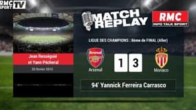 Arsenal - Monaco (1-3) : le Match Replay avec le son RMC Sport!