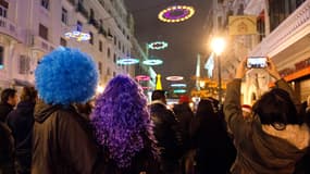 Lors d'une précédente célébration du Nouvel An sur la place Puerta del Sol, à Madrid, le 31 décembre 2013.