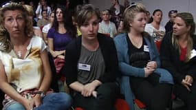 Plusieurs plaignantes dans la salle du tribunal correctionnel de Marseille mercredi, jour de l'ouverture du procès.