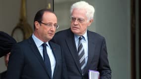 François Hollande et Lionel Jospin, le 9 novembre 2012. 