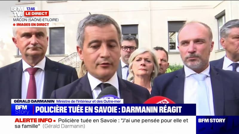 Gérald Darmanin sur la policière tuée en Savoie: 