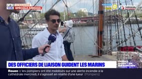 Armada 2023: les officiers de liaison guident les marins