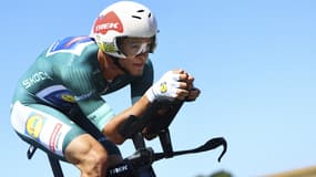 Jonathan Milan sur le chrono de la 5e étape du Tour de France, le 9 juillet 2025