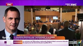 Témoin RMC : Emmanuel Macron propose une "autonomie" à la Corse