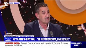 Réforme des retraites: "Pour le référendum, je dis oui", indique Frédéric Souillot, secrétaire général FO