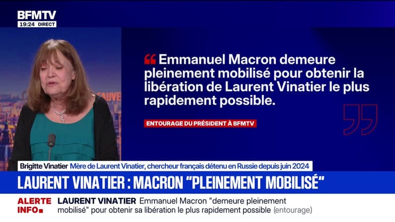 "Nous avons un véritable espoir" assure Brigitte Vinatier, mère du chercheur français emprisonné en Russie