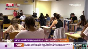 Mort d'un élève pendant le bac: deux enquêtes ouvertes 