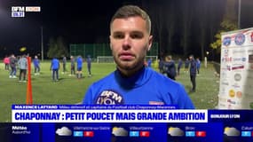 "On va y arriver": Maxence, capitaine du club de Chaponnay, croit en ses chances pour la Coupe de France