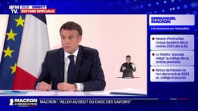 Emmanuel Macron: "Je suis totalement favorable à ce qu'on apprenne la Marseillaise au primaire"