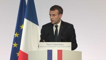 Emmanuel Macron a présenté ses voeux au monde agricole.