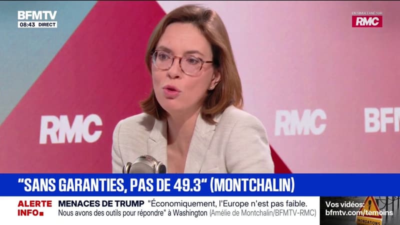 Budget: Amélie de Montchalin, ministre des Comptes publics, appelle "à une forme d'union nationale pour les Français"