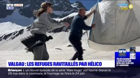 Valgaudemar: les refuges ravitaillés par hélicoptère 