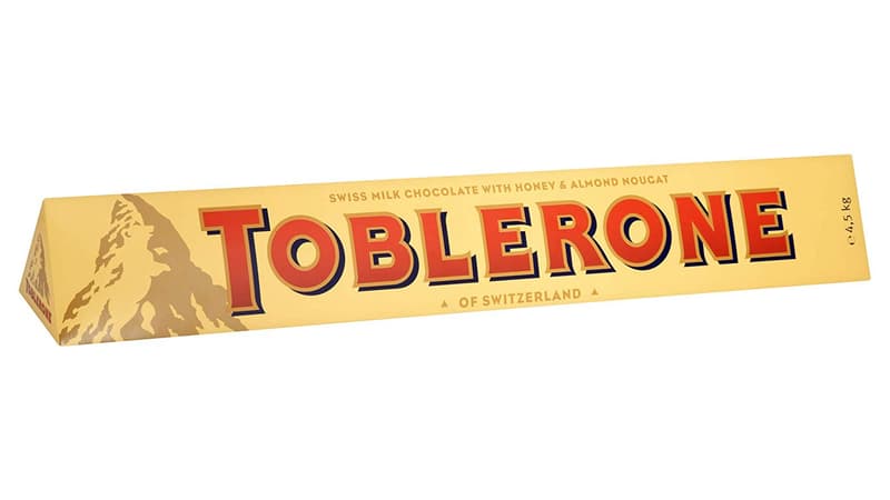 Du chocolat au lait Toblerone rappelé suite à la présence éventuelle de morceaux de plastique.